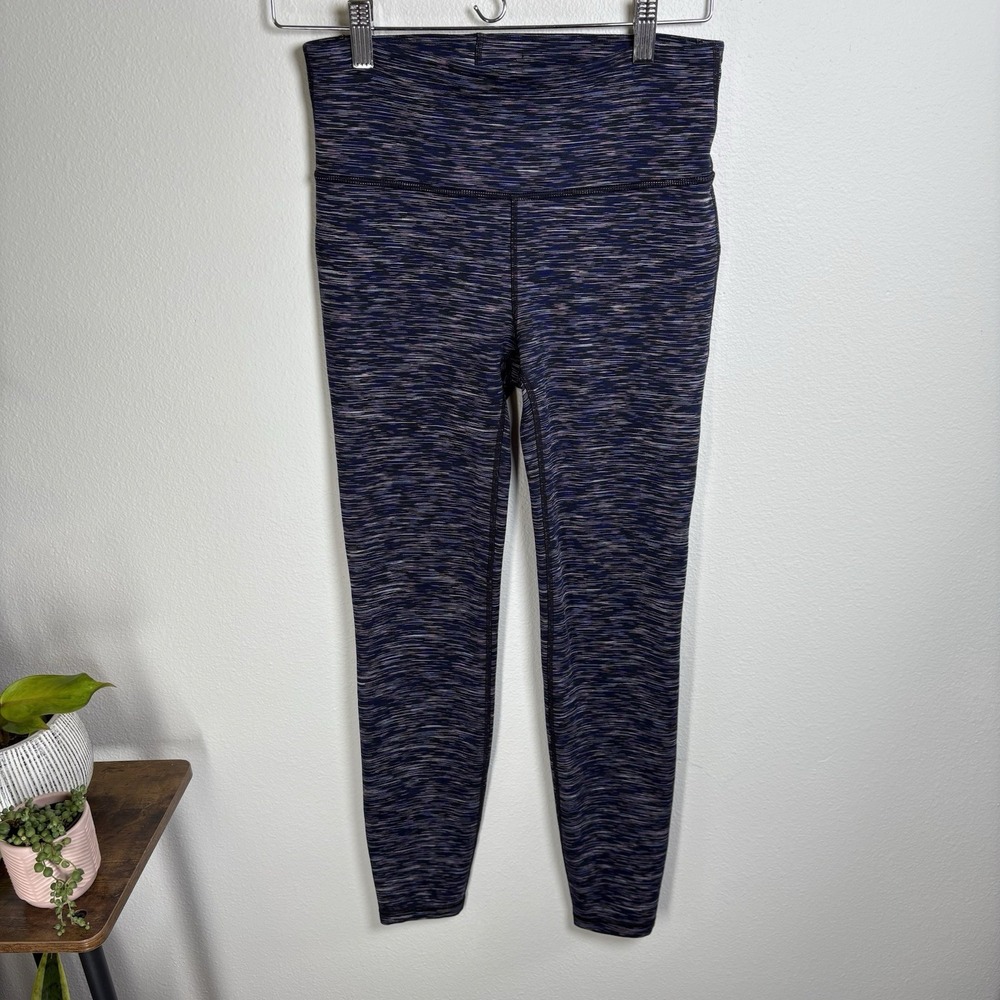 GapFit Women S Purple Leggings Athleisure Space Dye Spandex